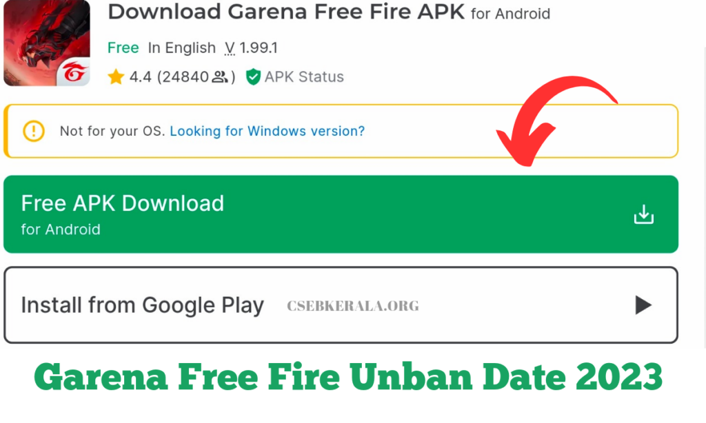 Free Fire India APK Download for Android Free