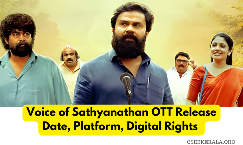 Voice of Sathyanathan OTT Release Date