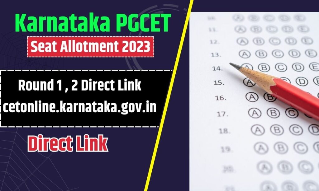 Karnataka PGCET Seat Allotment Result for 2023-2024 to be out Today