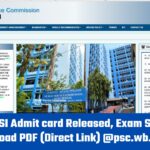 WBPSC SI Admit card 2024 Released, Exam Schedule Download PDF (Direct Link) @psc.wb.gov.in