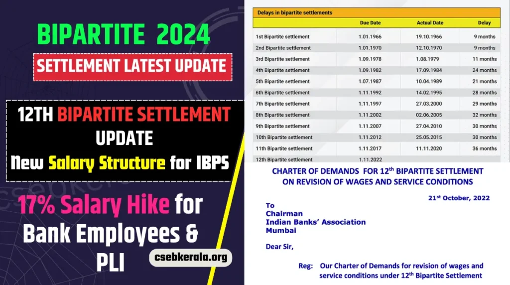 12th Bipartite Settlement Date 2024, Latest News, Update, Salary, Calculator, PDF