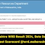 Maharashtra WRD Result 2024, Date Download Written Test Scorecard @wrd.maharashtra.gov.in