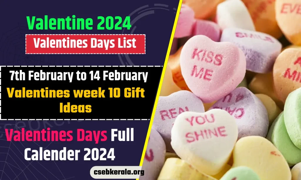 Valentine Week Days List 2024, Full List  Rose Day to Valentines 💘, [10 Gift Ideas ] & Significance
