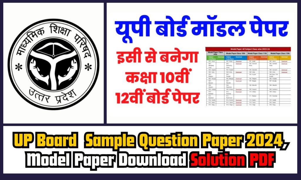 UP Board Sample Paper 2024 - Overview