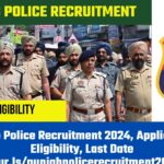 Punjab Police Recruitment 2024, Application, Eligibility, Last Date @iur.ls/punjabpolicerecruitment2024