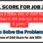 Cibil Score for Job 2024:
