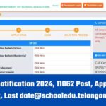 TS DSC Notification 2024, 11062 Post, Application, Eligibility, Last date @schooledu.telangana.gov.in/