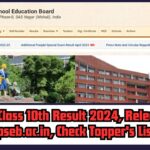 PSEB Class 10th Result 2024, Released @pseb.ac.in, Check Topper's List