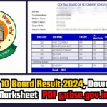 CBSE Class 10th Result 2024: Roll Number And Namewise Released @cbse.gov.in