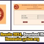 JAC Class 10th Results 2024, Topper List Namewise @jacresults.com/