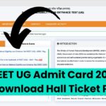 NEET UG Admit Card 2024, @exams.nta.ac.in/NEET/ Download Hall Ticket PDF